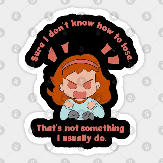 Angry Gamer Girl - Sticker by MisterThi